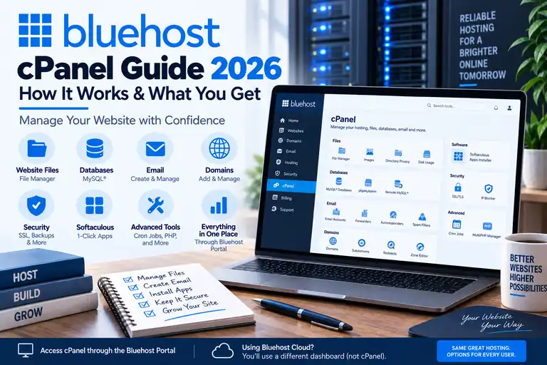 Bluehost review 2026 with pricing, performance, pros and cons
