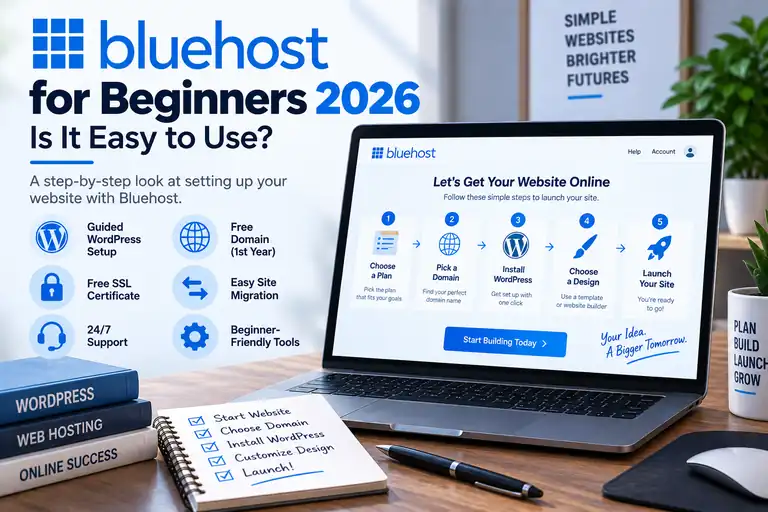 Bluehost Review 2026 – Pricing, Performance, Pros & Cons Bluehost review 2026 with pricing, performance, pros and cons