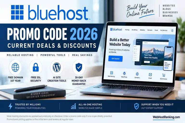 Bluehost Review 2026 – Pricing, Performance, Pros & Cons Bluehost review 2026 with pricing, performance, pros and cons