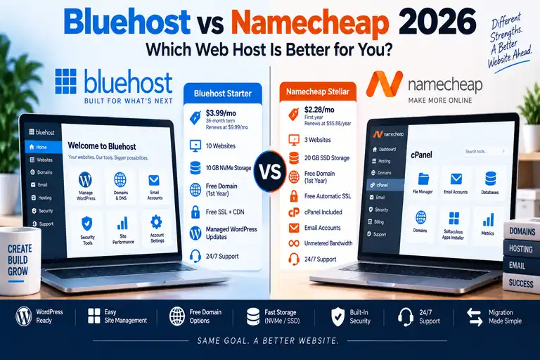 Bluehost review 2026 with pricing, performance, pros and cons