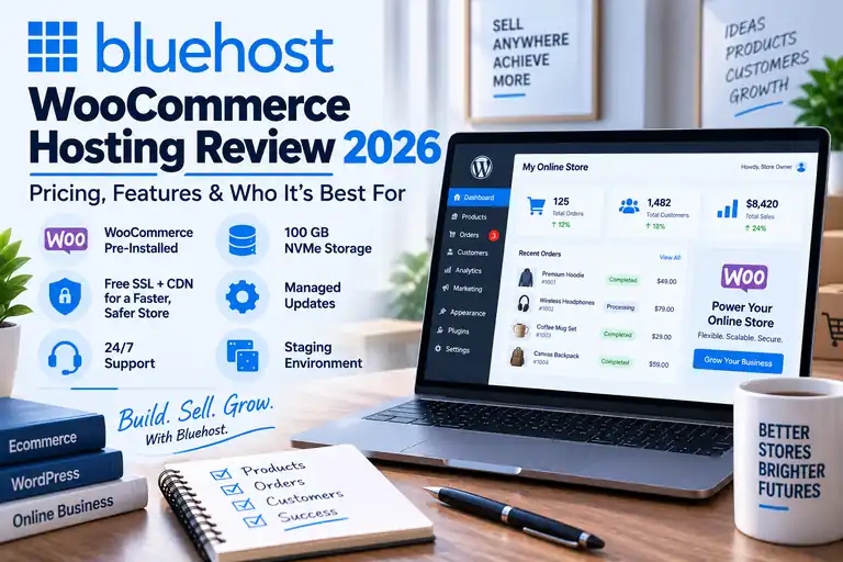 Bluehost Review 2026 – Pricing, Performance, Pros & Cons Bluehost review 2026 with pricing, performance, pros and cons